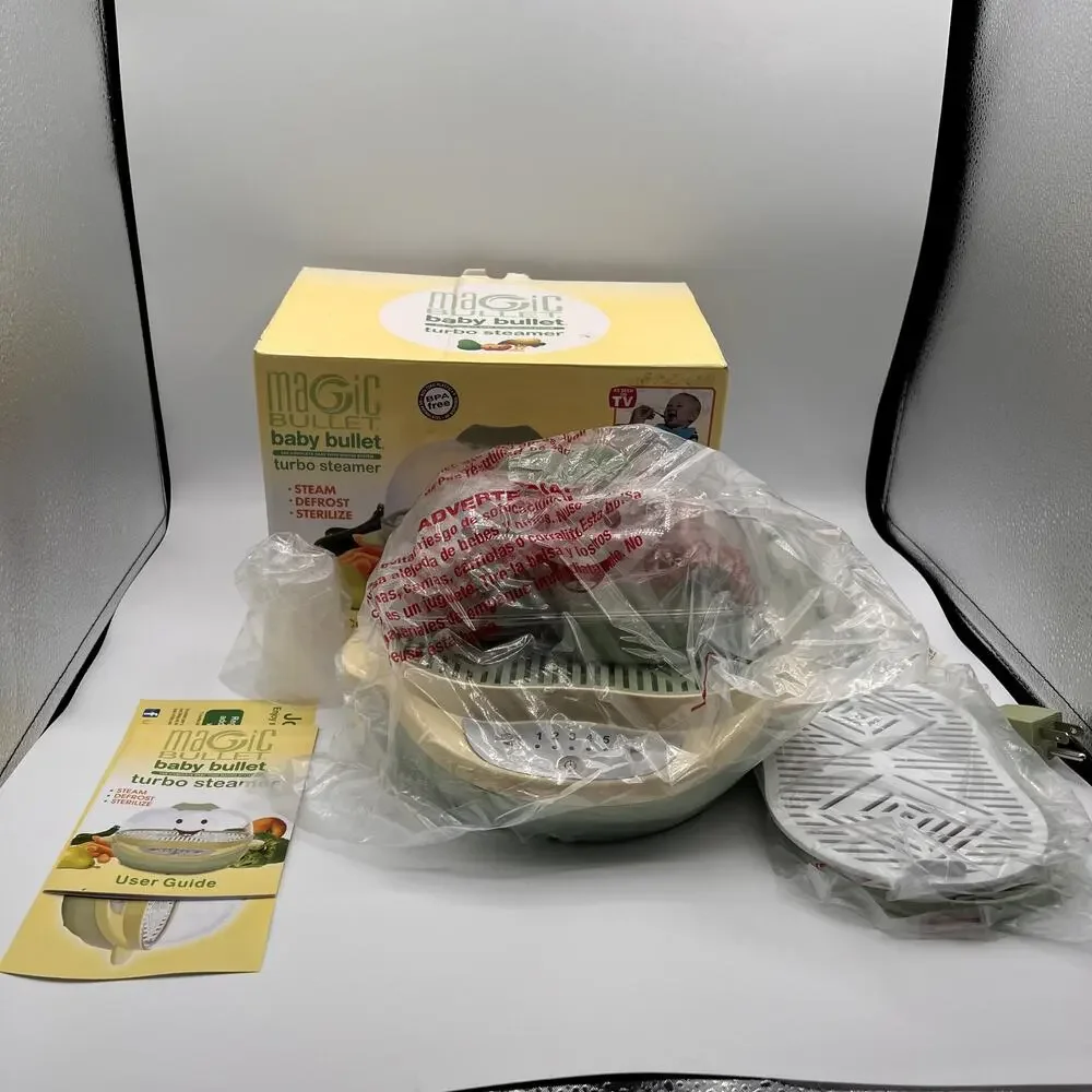 MAGIC BULLET Baby Bullet Turbo Steamer 8pc NIB OPEN BOX